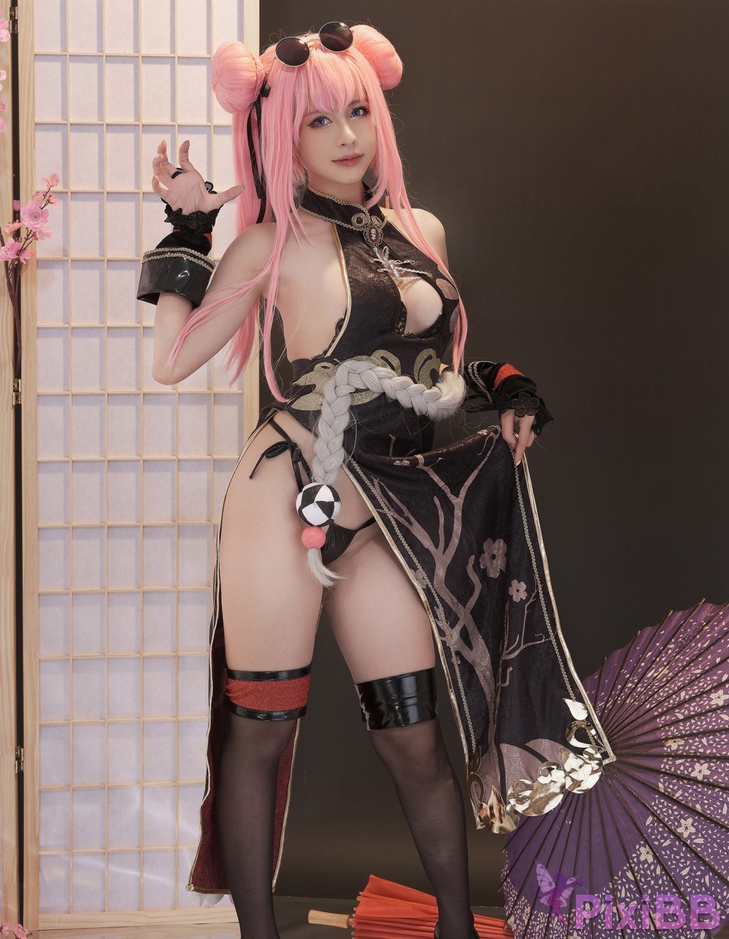 Coser PingPing Bremerton Kung Fu Qipao Azurlane PixiBB.COM 001