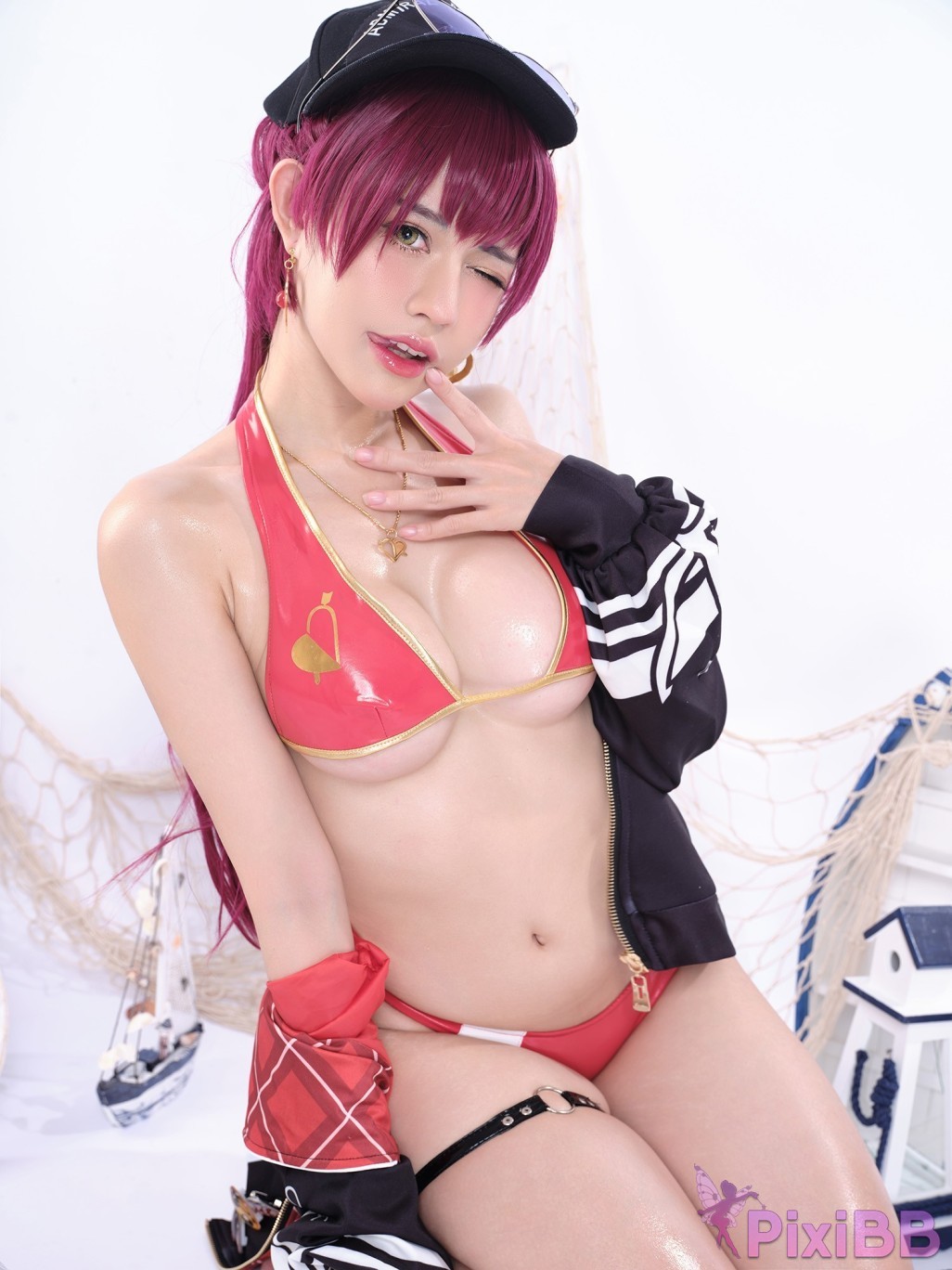 Coser PingPing Hoshou Marine Swimwear Hololive PixiBB.COM 012