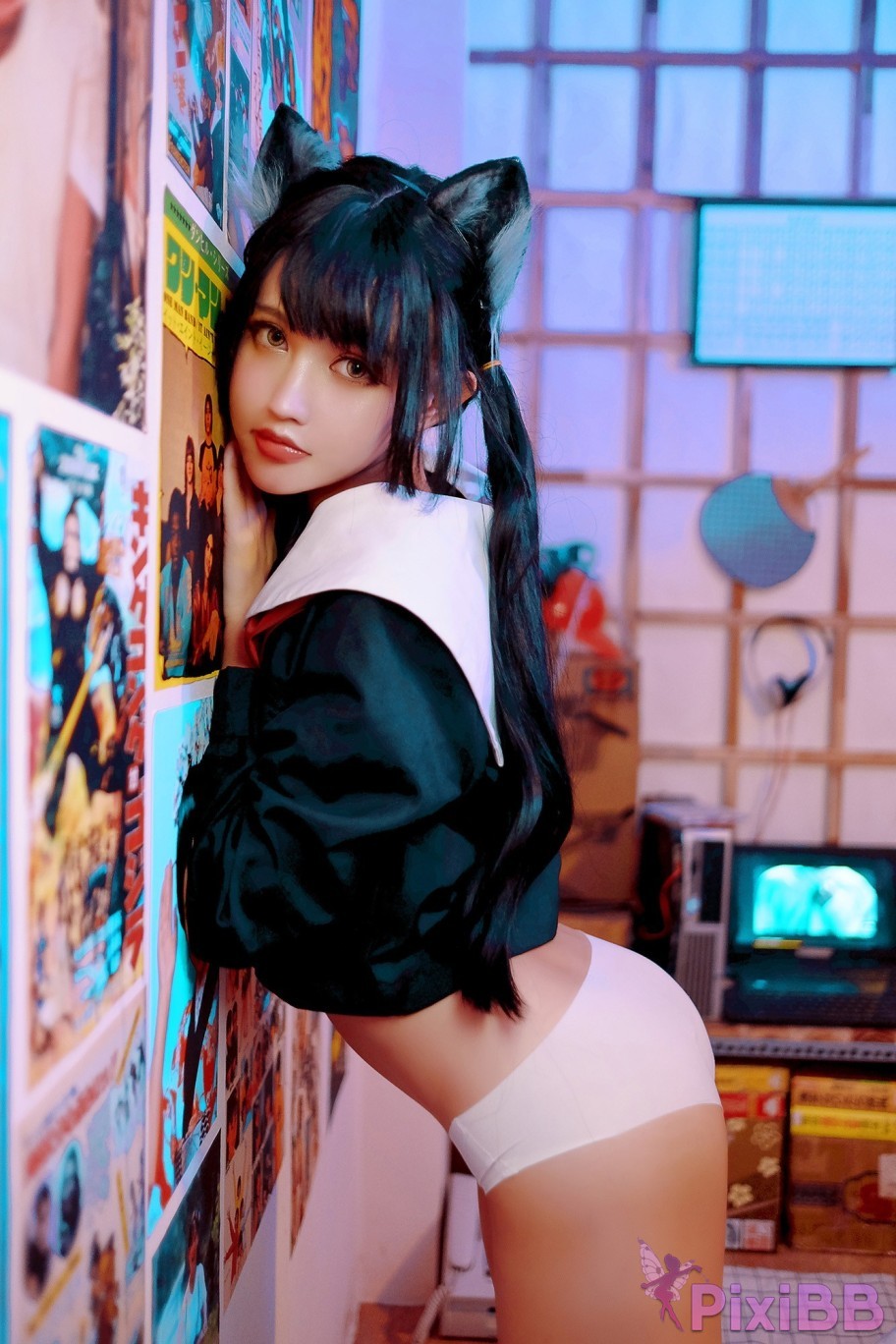 Coser PingPing Kuroneko Black Cat PixiBB.COM 004