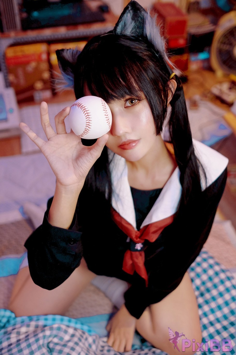 Coser PingPing Kuroneko Black Cat PixiBB.COM 006