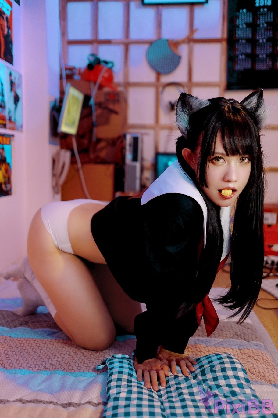 Coser PingPing Kuroneko Black Cat PixiBB.COM 017