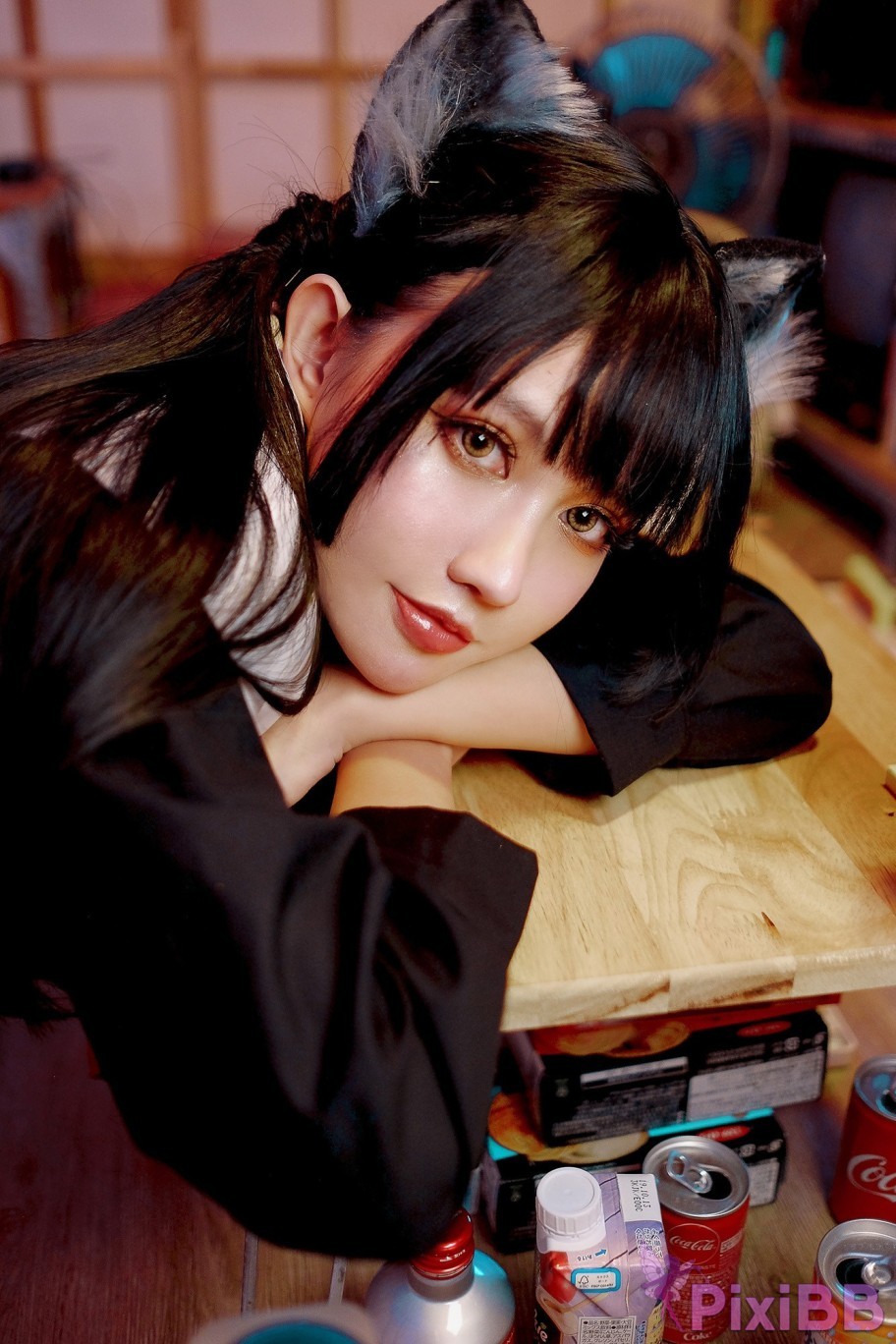 Coser PingPing Kuroneko Black Cat PixiBB.COM 019
