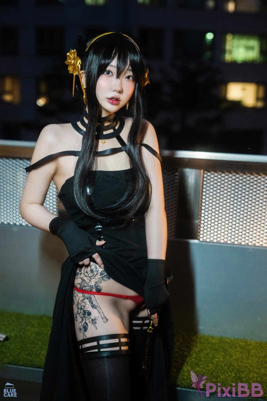 BLUECAKE Son Ye Eun Black Rose RED PixiBB.COM 001