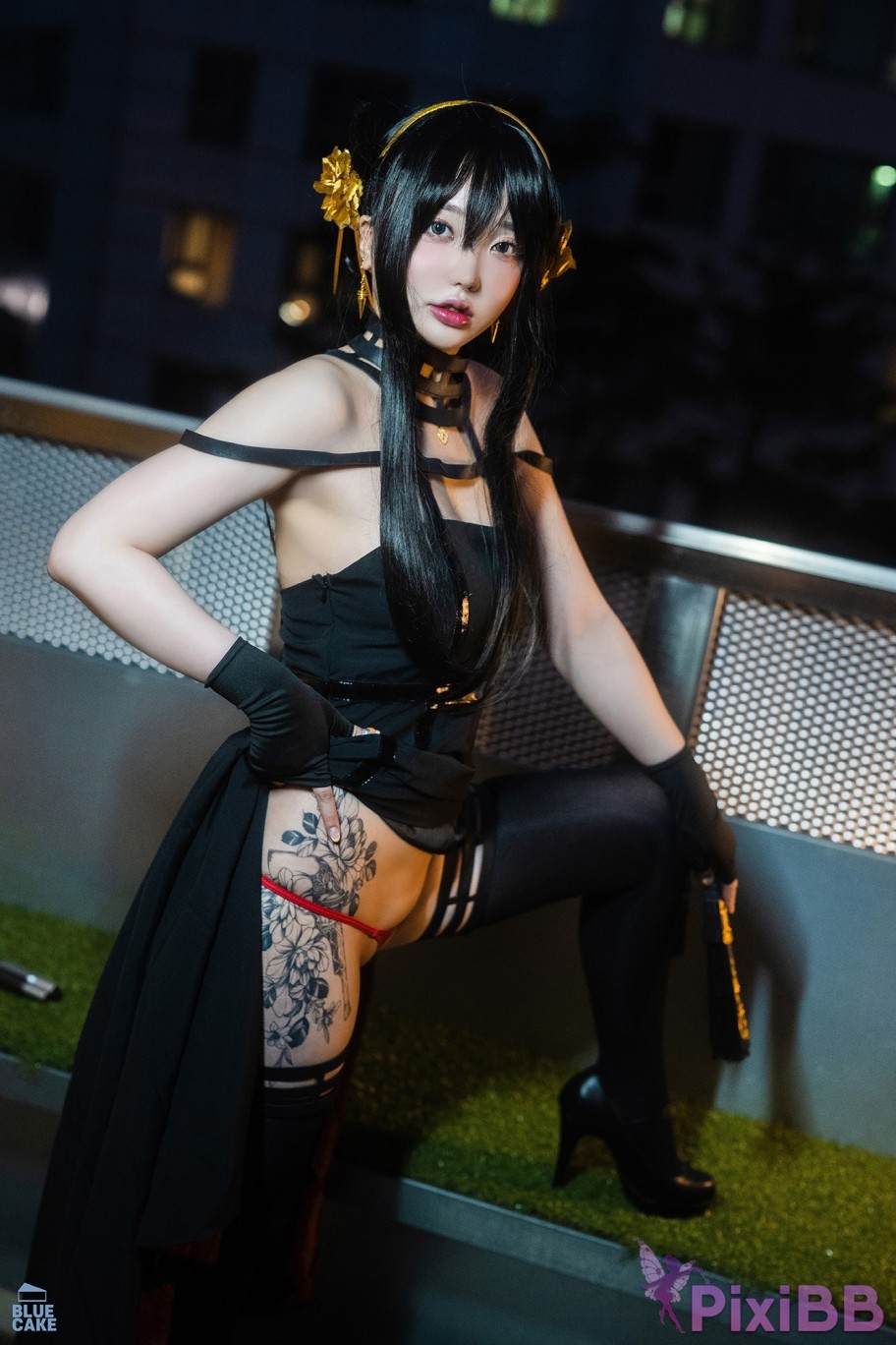 BLUECAKE Son Ye Eun Black Rose RED PixiBB.COM 002