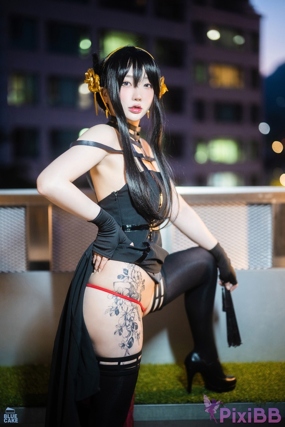 BLUECAKE Son Ye Eun Black Rose RED PixiBB.COM 003