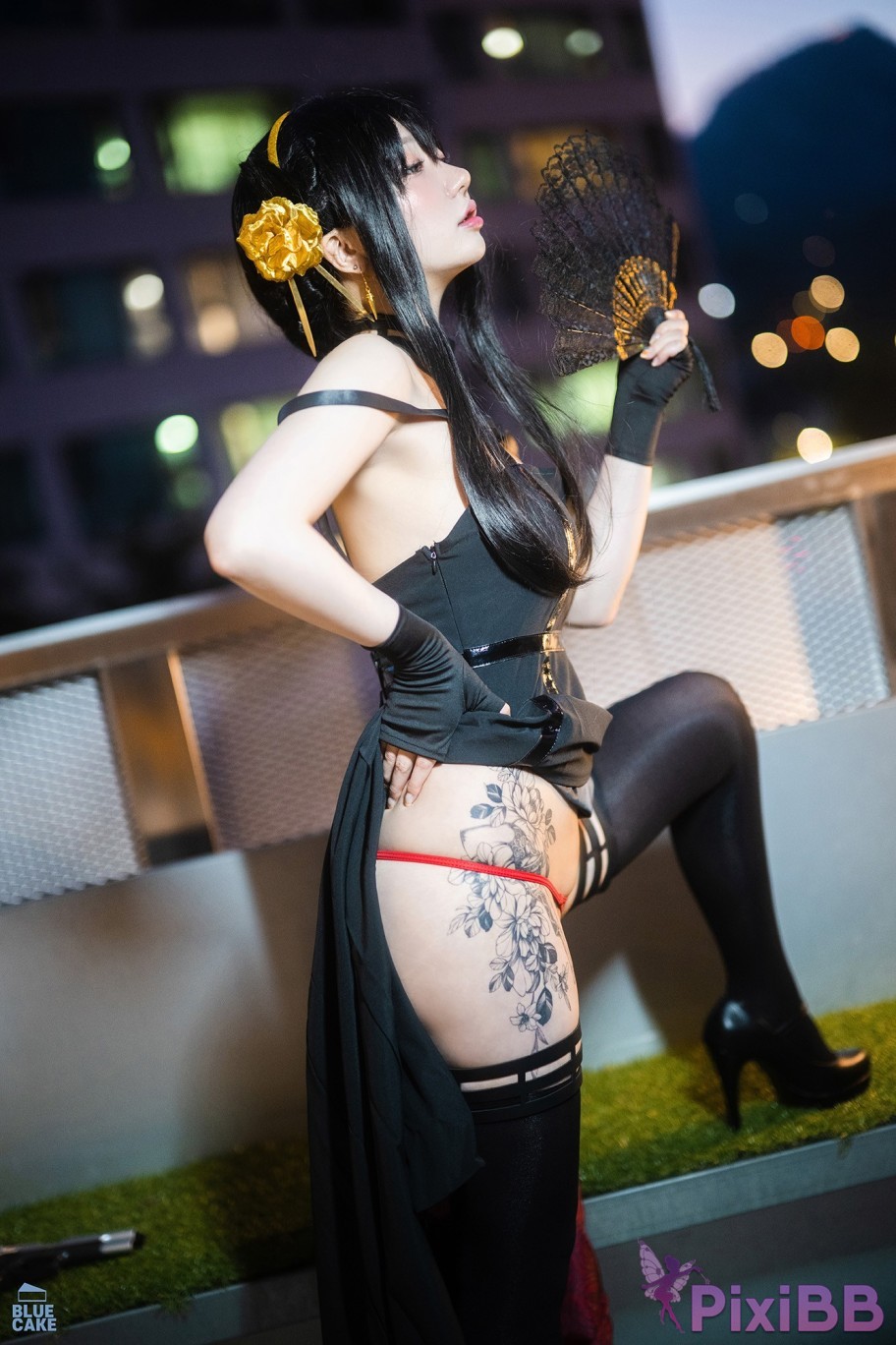 BLUECAKE Son Ye Eun Black Rose RED PixiBB.COM 005