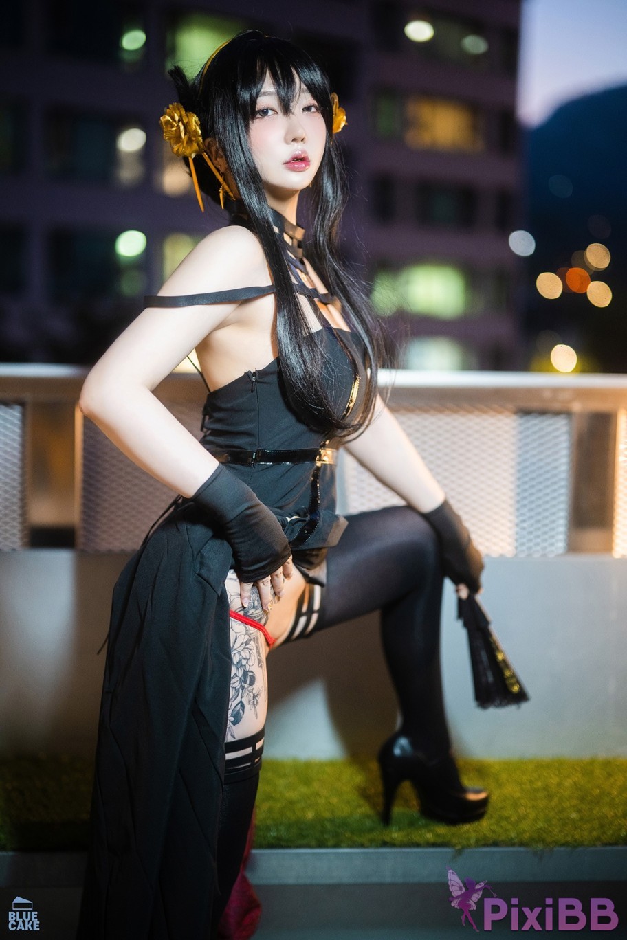 BLUECAKE Son Ye Eun Black Rose RED PixiBB.COM 006