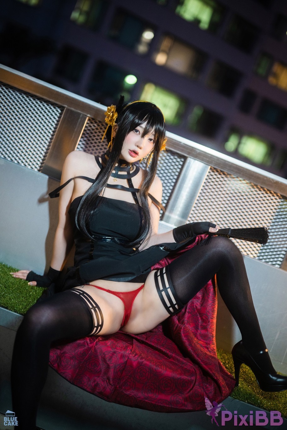 BLUECAKE Son Ye Eun Black Rose RED PixiBB.COM 010