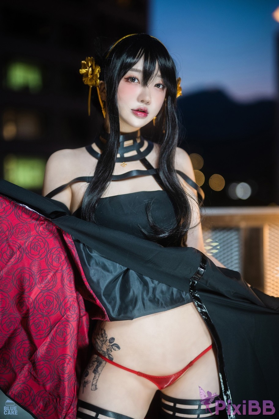 BLUECAKE Son Ye Eun Black Rose RED PixiBB.COM 018