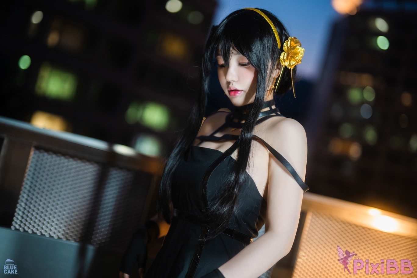 BLUECAKE Son Ye Eun Black Rose RED PixiBB.COM 020