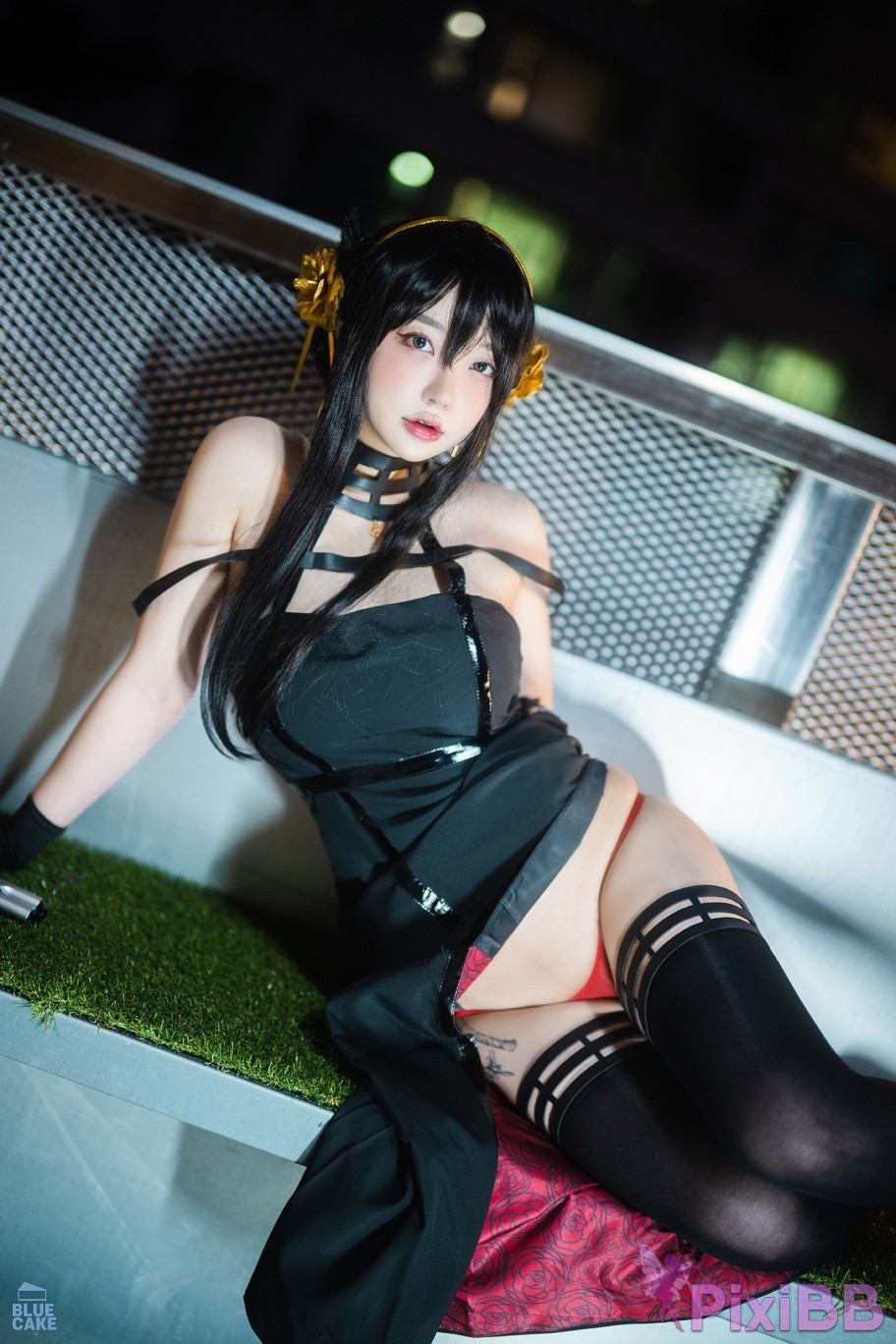 BLUECAKE Son Ye Eun Black Rose RED PixiBB.COM 022