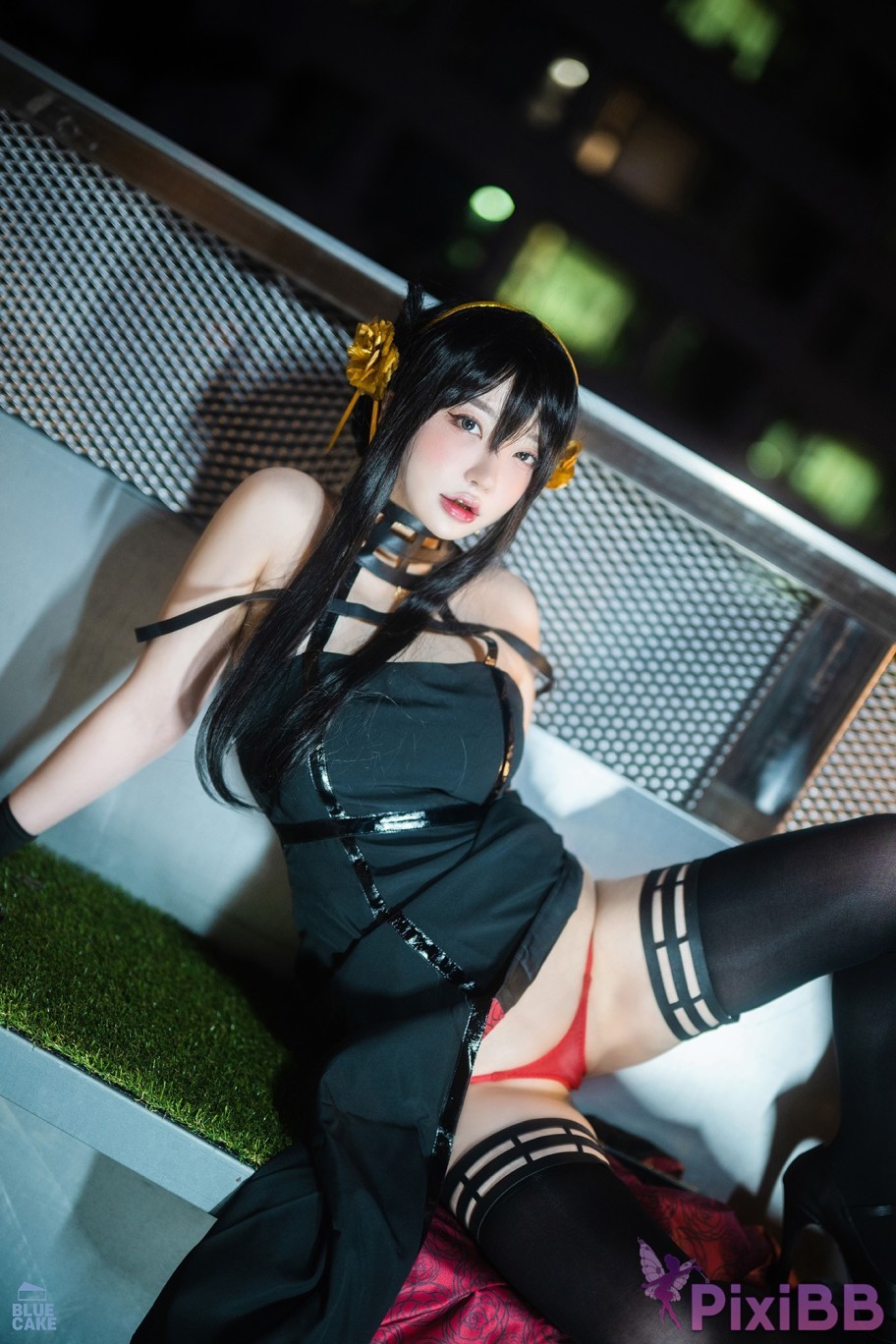 BLUECAKE Son Ye Eun Black Rose RED PixiBB.COM 023