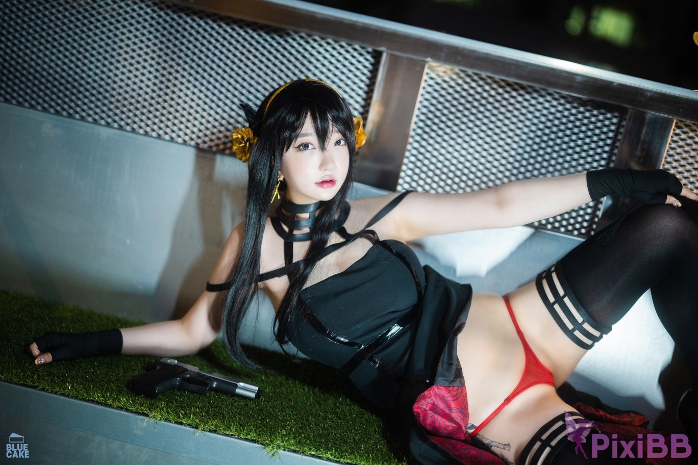 BLUECAKE Son Ye Eun Black Rose RED PixiBB.COM 026