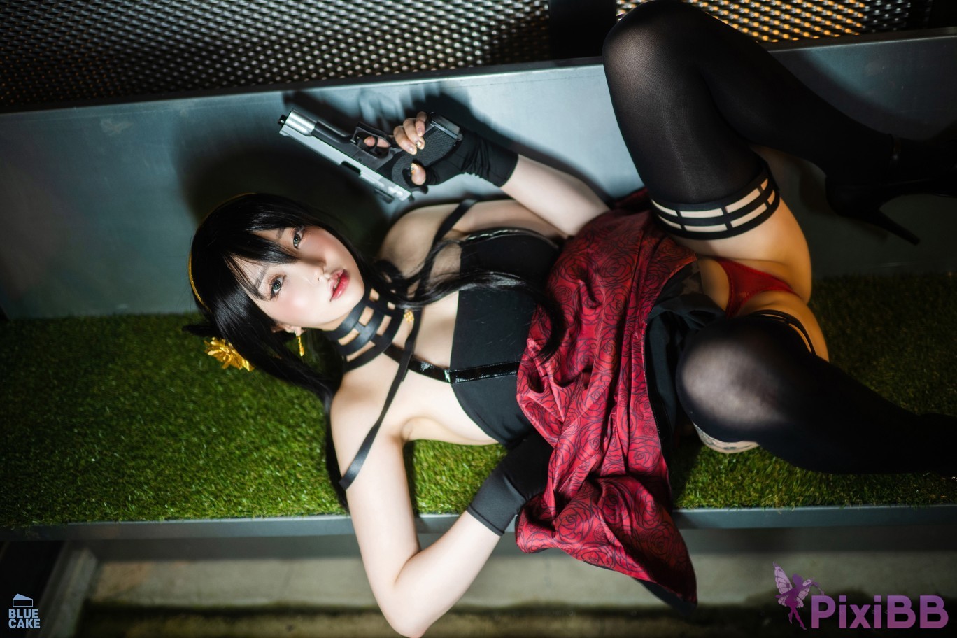 BLUECAKE Son Ye Eun Black Rose RED PixiBB.COM 040