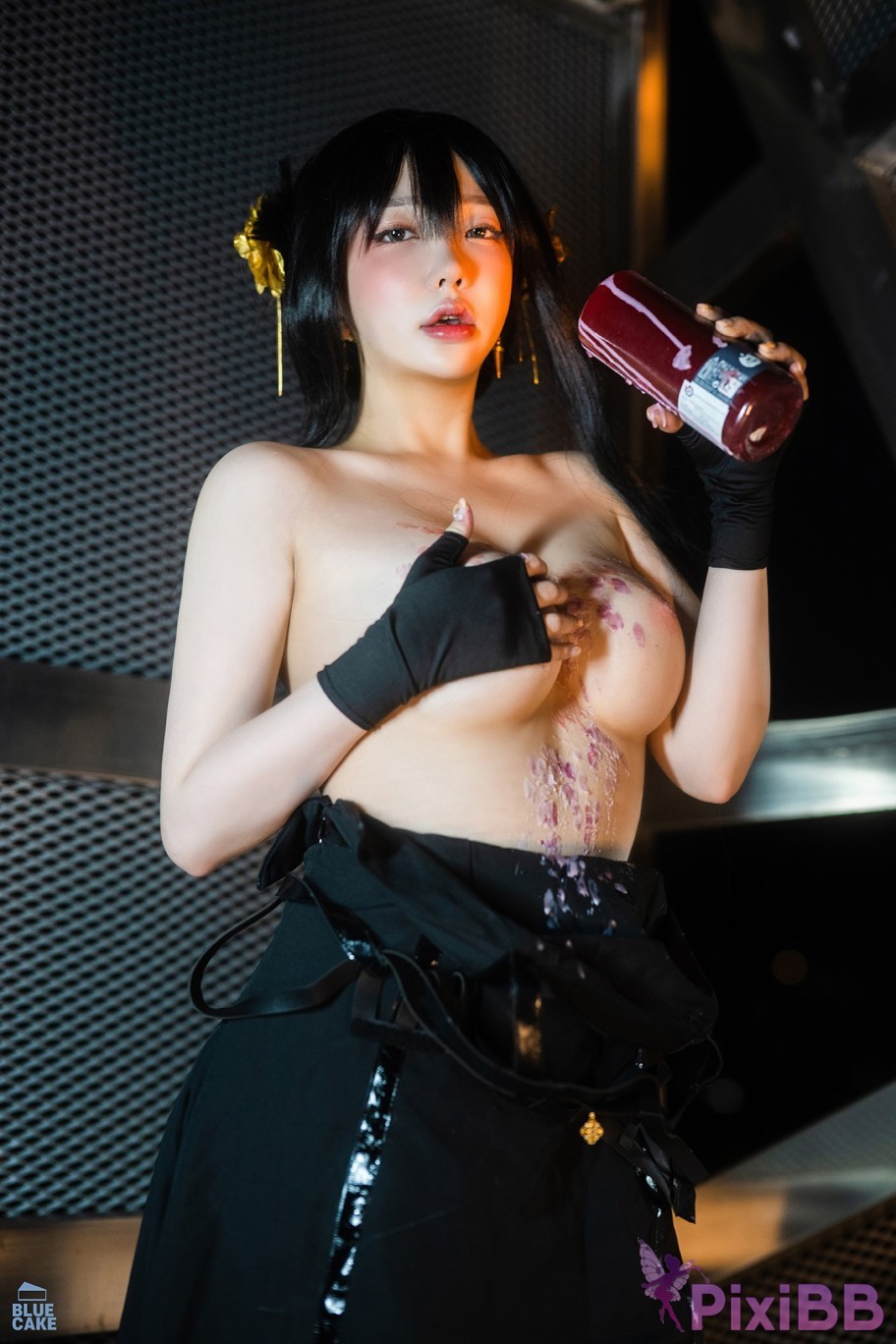 BLUECAKE Son Ye Eun Black Rose RED PixiBB.COM 078