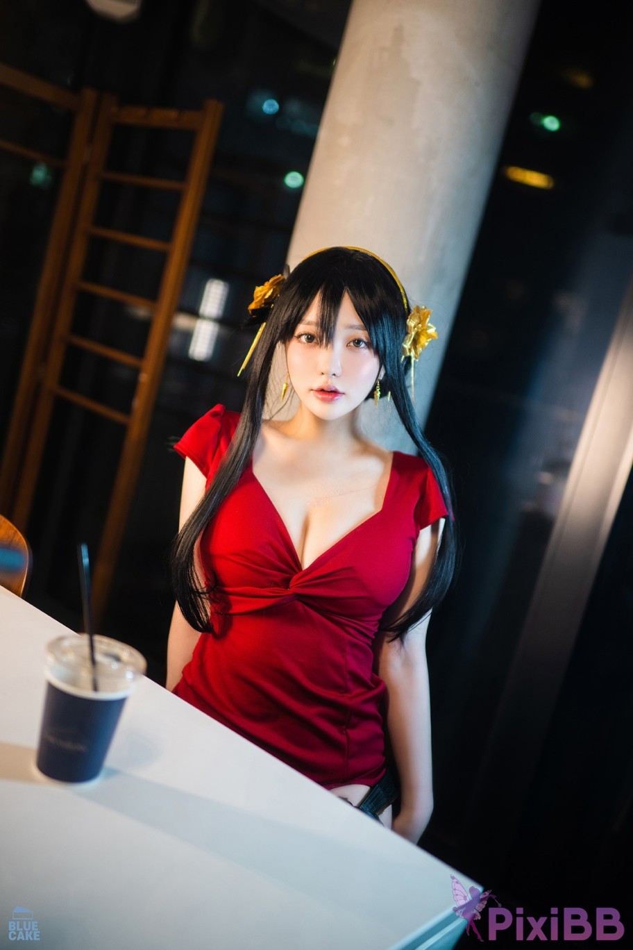 BLUECAKE Son Ye Eun Black Rose RED PixiBB.COM 106