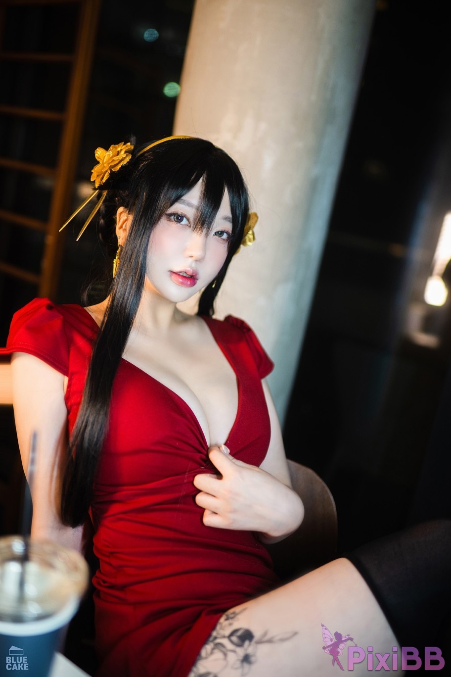 BLUECAKE Son Ye Eun Black Rose RED PixiBB.COM 107