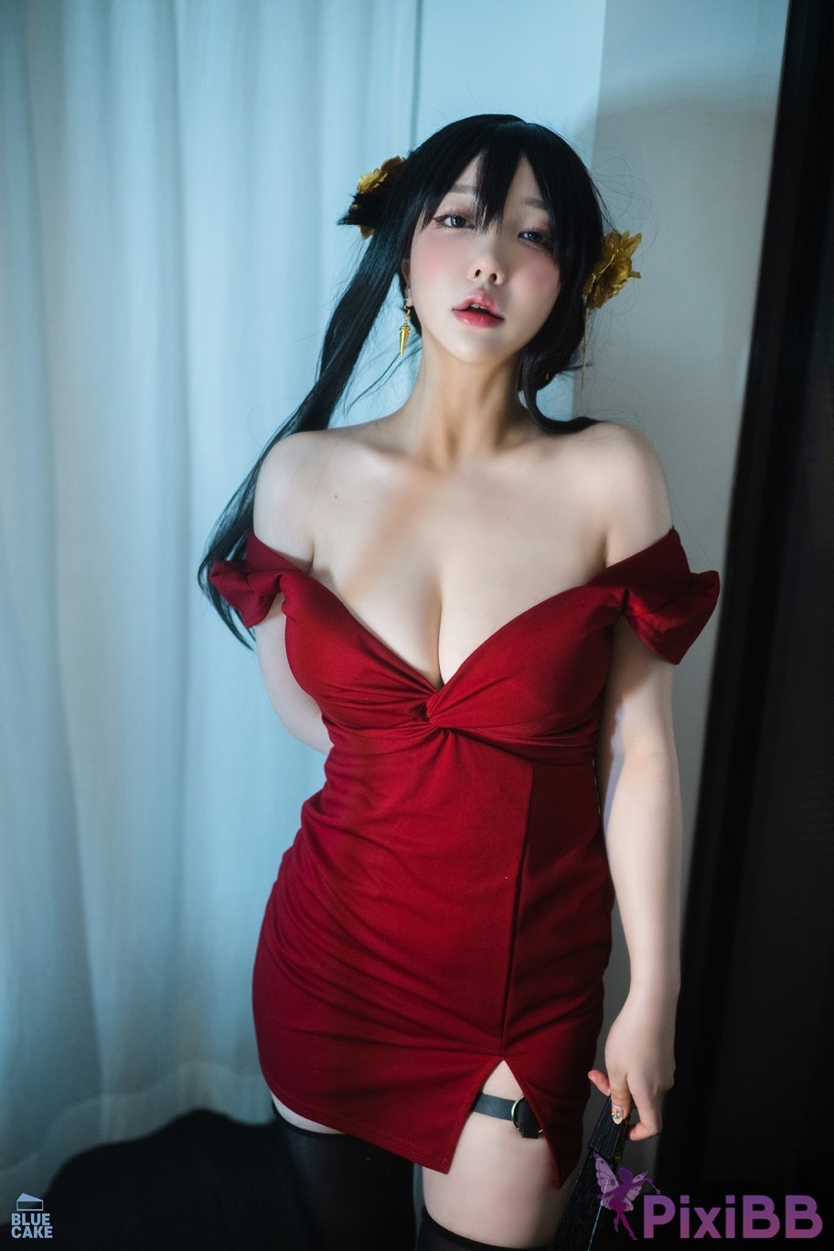 BLUECAKE Son Ye Eun Black Rose RED PixiBB.COM 121