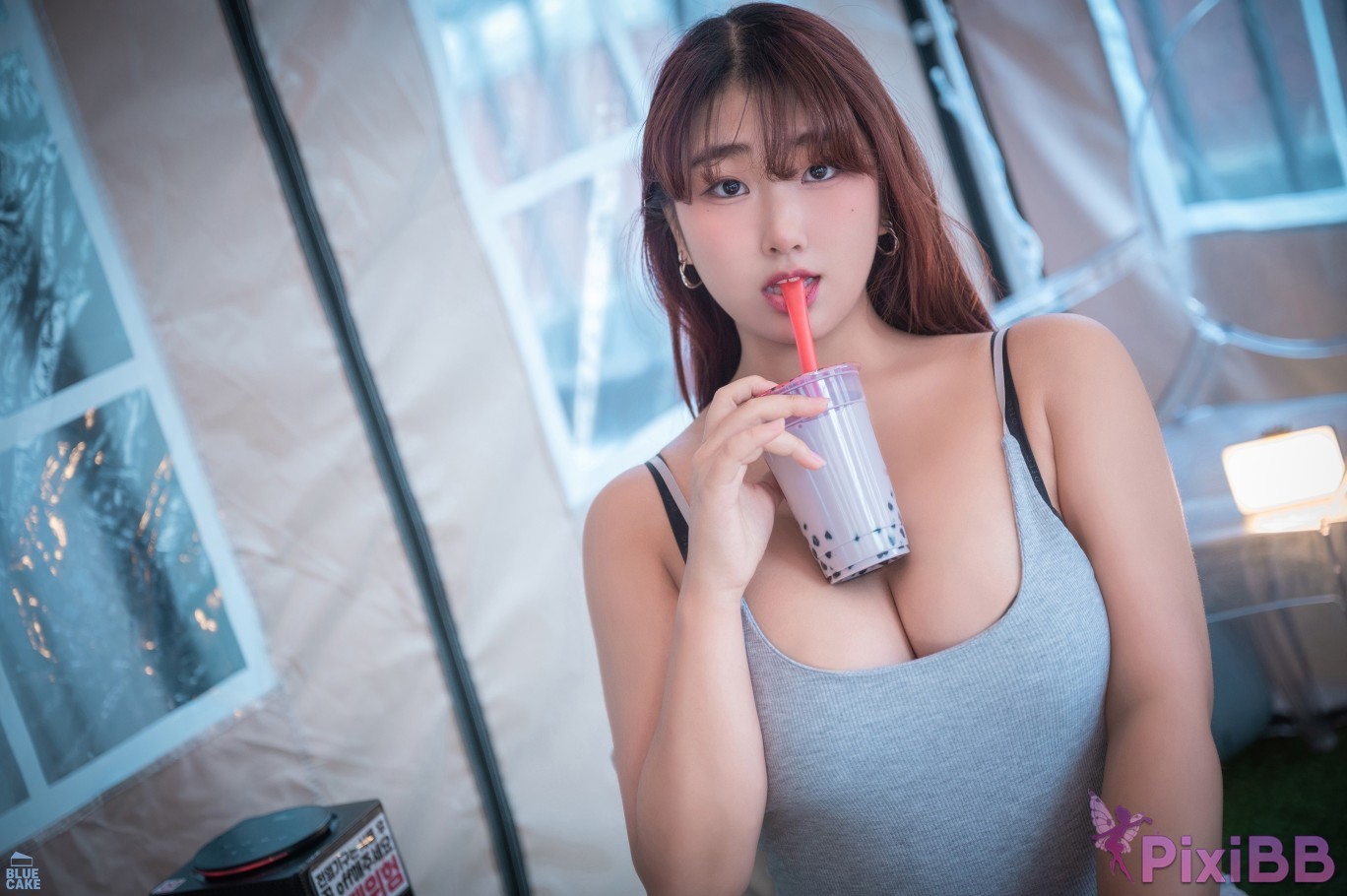 BLUECAKE Ggubbu Bubble Tea Challenge PixiBB.COM 006