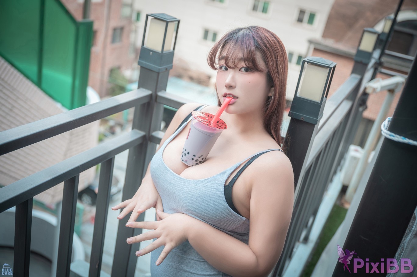 BLUECAKE Ggubbu Bubble Tea Challenge PixiBB.COM 012