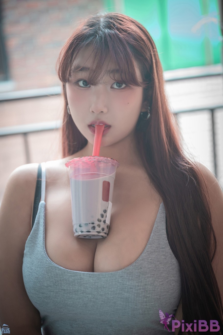 BLUECAKE Ggubbu Bubble Tea Challenge PixiBB.COM 007