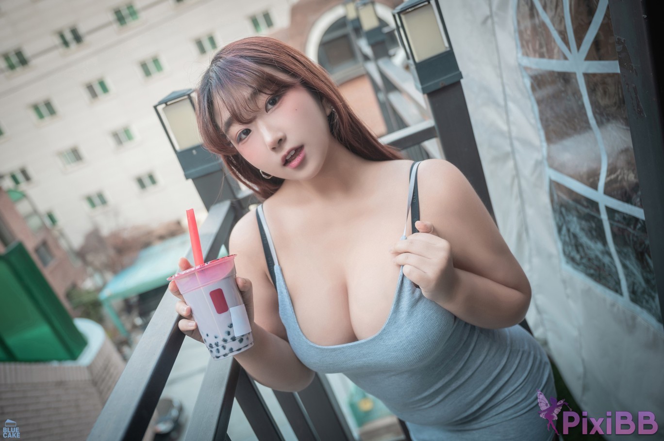 BLUECAKE Ggubbu Bubble Tea Challenge PixiBB.COM 013