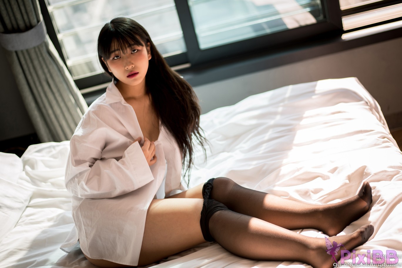 Made by Ggubbu Vol.5 Black Stockings PixiBB.COM 043